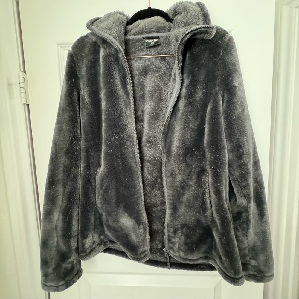 32° faux fur jacket silver small